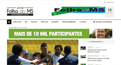 Desktop Screenshot of folhadoms.com.br